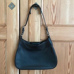 Chic Coach Black Leather Purse